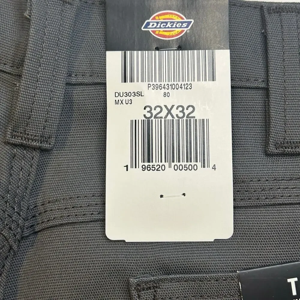 Dickies NWT men's Duratech Renegade flex duck relaxed fit pants gray size 32x32